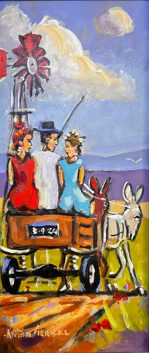 Donkey Going Acrylic by Anton Gericke