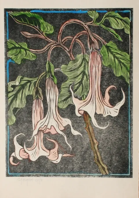 Linocut On Paper (A35362) by Gregoire Boonzaier