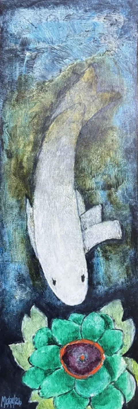 Koi in Water by Michael Heyns 600 x 200mm