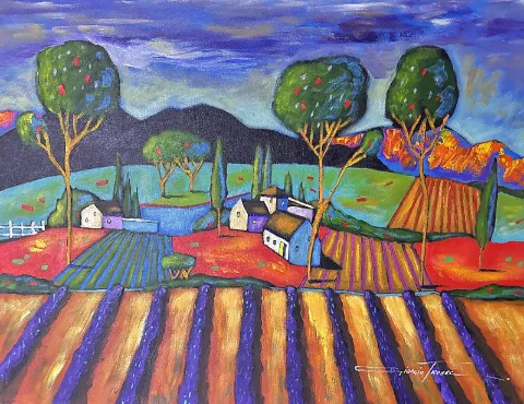 Lavender fields by Giorgio Trobec 760 x 1000mm