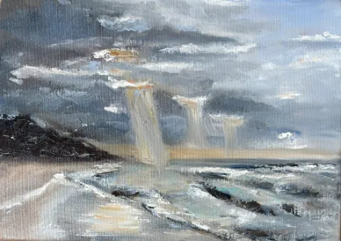 Cola Beach - Oil on Canvas by Cornelie Wolff