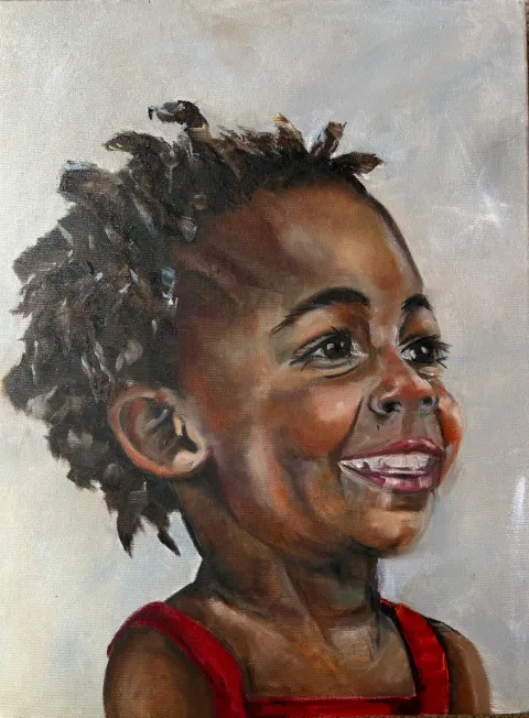 Joy Oil on Canvas Painting by Cornelie Wolff