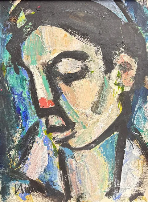 Clown by Hennie Niemann Snr 340 x 250mm