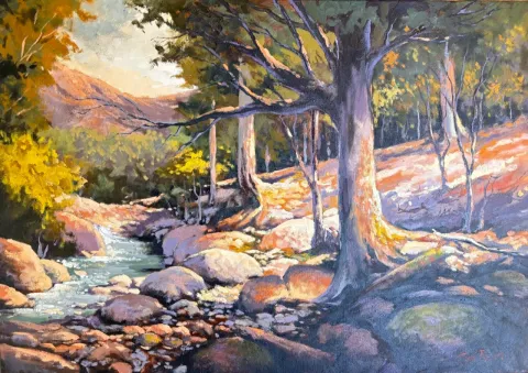 Stan Polson, river landscape