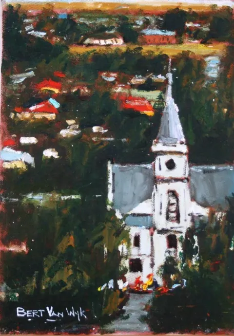 Oil Painting (A25676) by Bert van Wyk