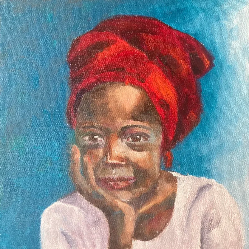 Waiting - Original Oil Painting by Cornelie Wolff