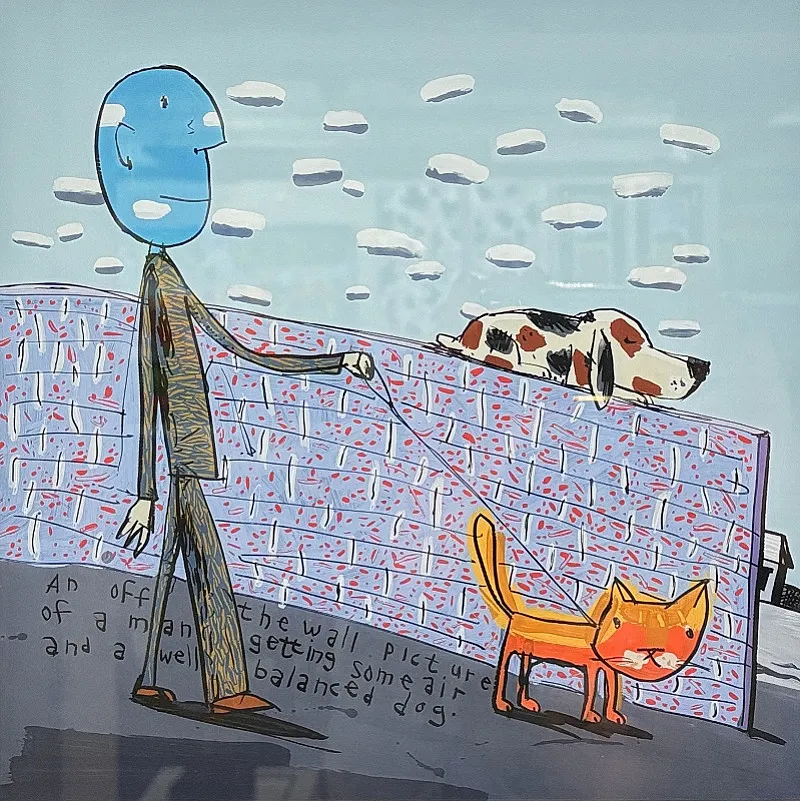 Unique Balanced Dog Print by David Kuijers