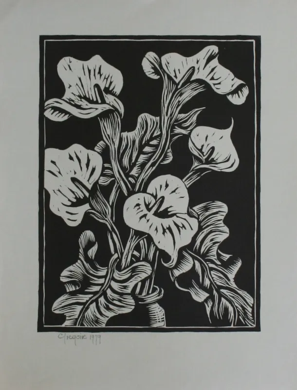 Lithograph Linocut by Gregoire Boonzaier Size 300 X 220 mm by Gregoire Boonzaier