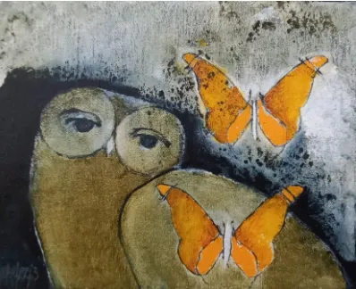 Oil On Canvas (A40360) by Michael Heyns