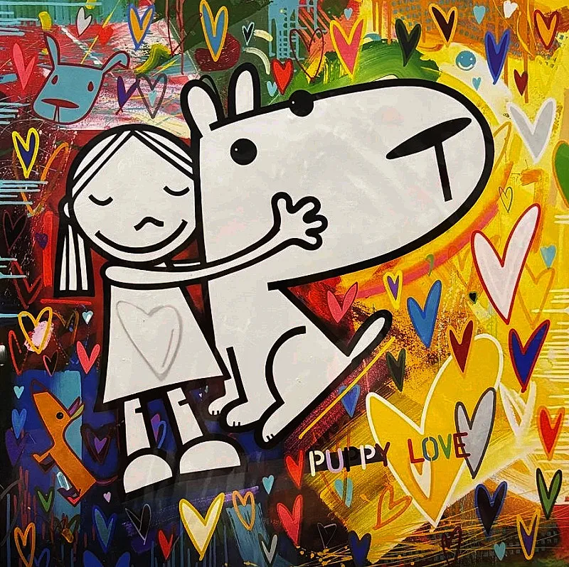 Colorful Puppy love by David Kuijers