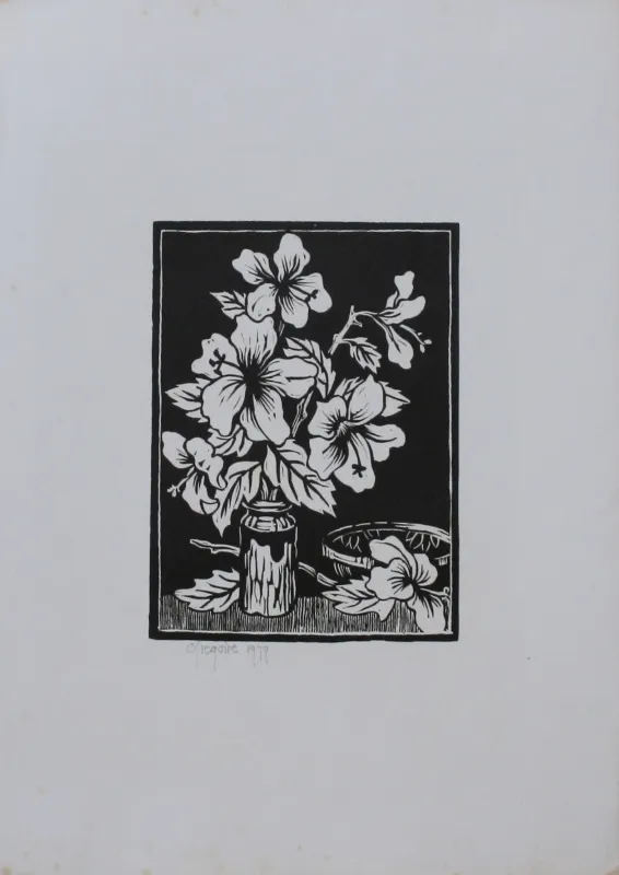 Linocut On Paper (A35192) by Gregoire Boonzaier