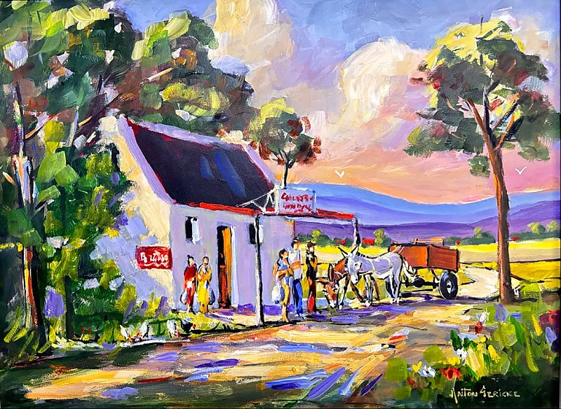 Charming Donkey Cart by Anton Gericke
