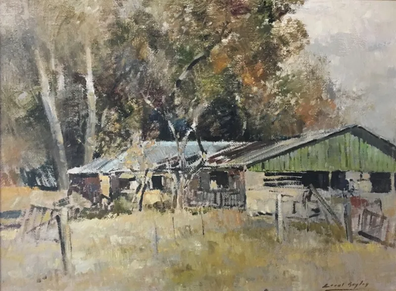 Landscape Oil Errol Boyley Size 600 X 45 mm by Errol Boyley