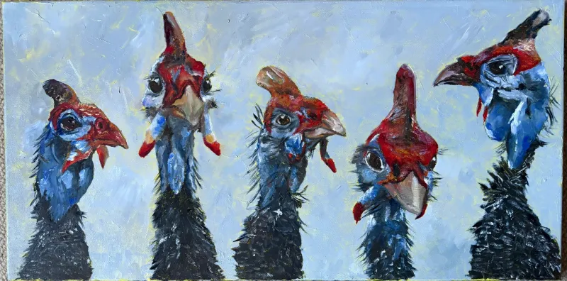 Family Portrait Oil on Canvas Painting by Cornelie Wolff