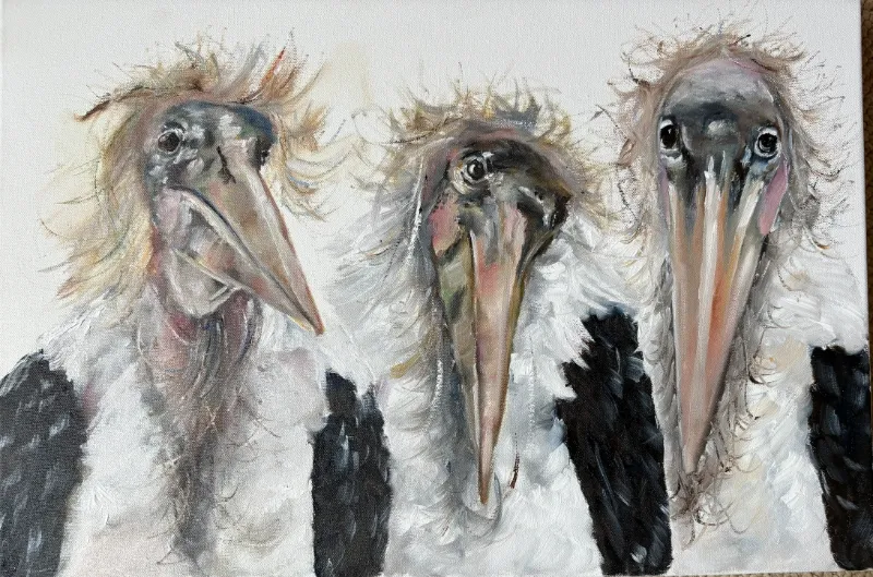 The Stalks Oil Painting by Cornelie Wolff