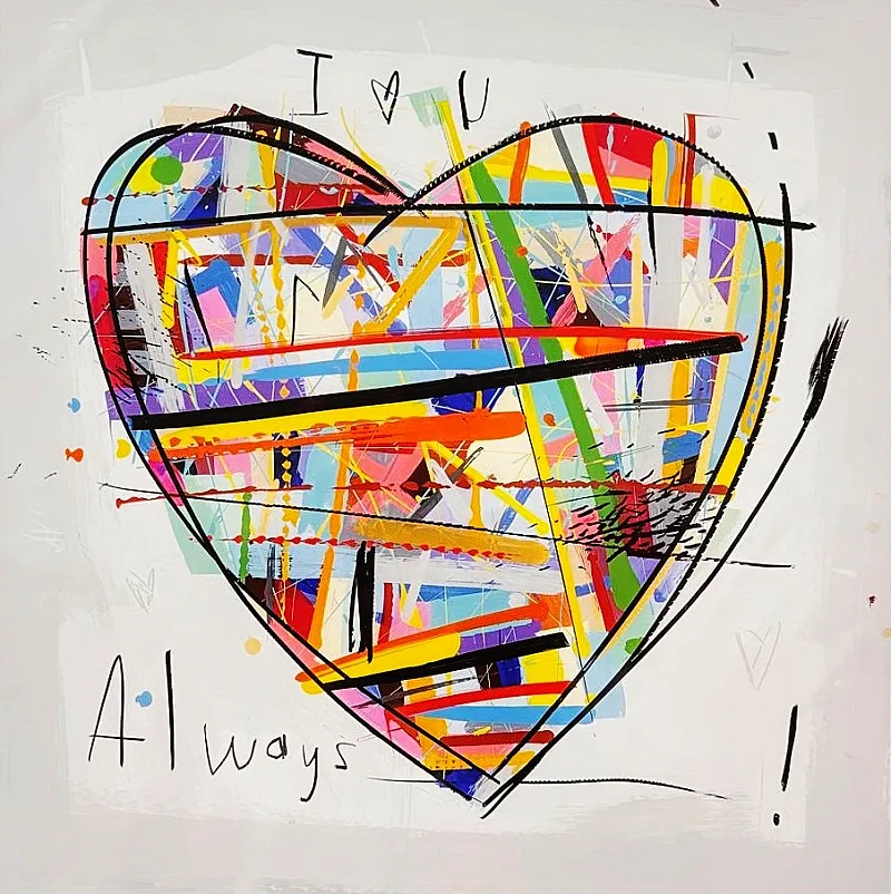 I love u Always Print by David Kuijers