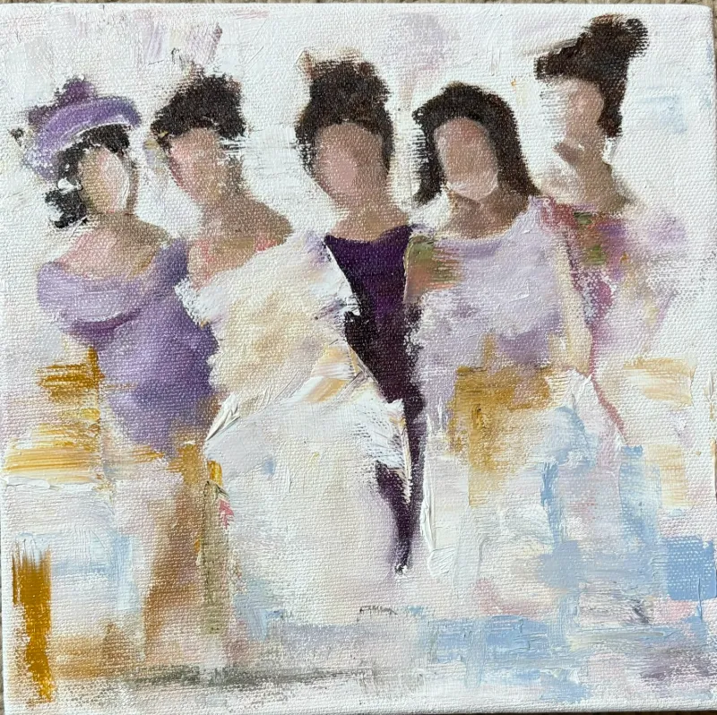 Farewell Dance 6 Original Oil Painting by Cornelie Wolff