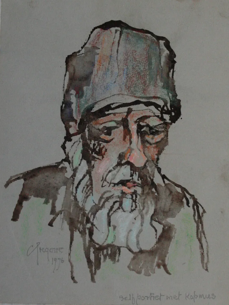 Self Portrait Pastel (A34031) by Gregoire Boonzaier
