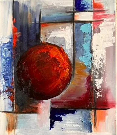 Balancing - Oil Painting by Cornelie Wolff