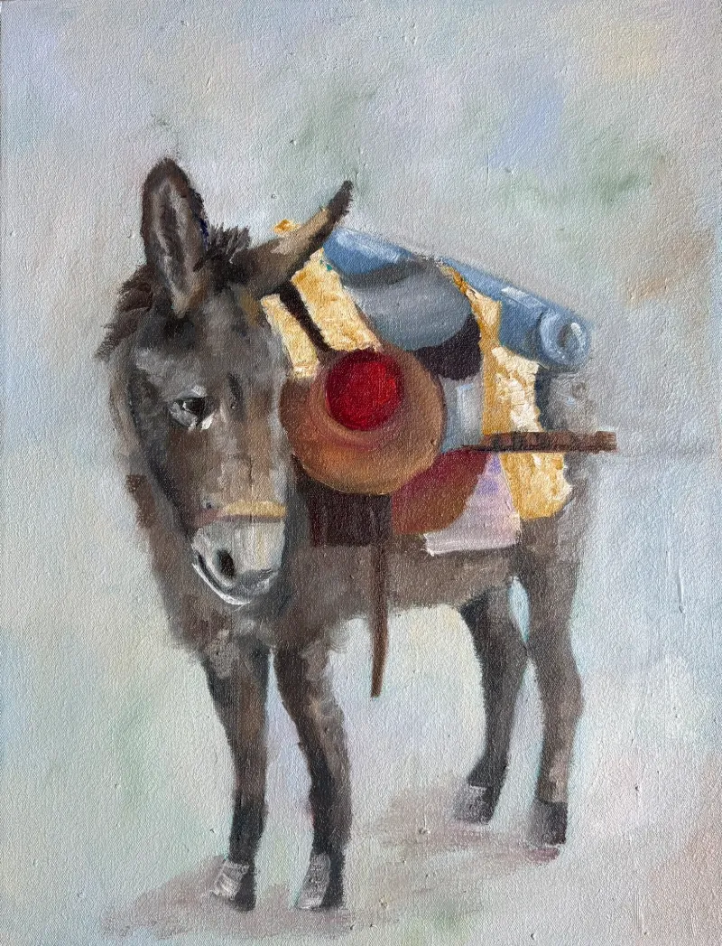 Travelling Oil Painting by Cornelie Wolff