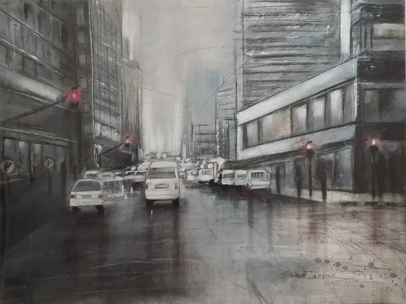 Charcoal and Oil on Fabriano (A37572) by Shane Jardine