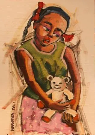 Acrylic painting (A25585) by Itai Vangani