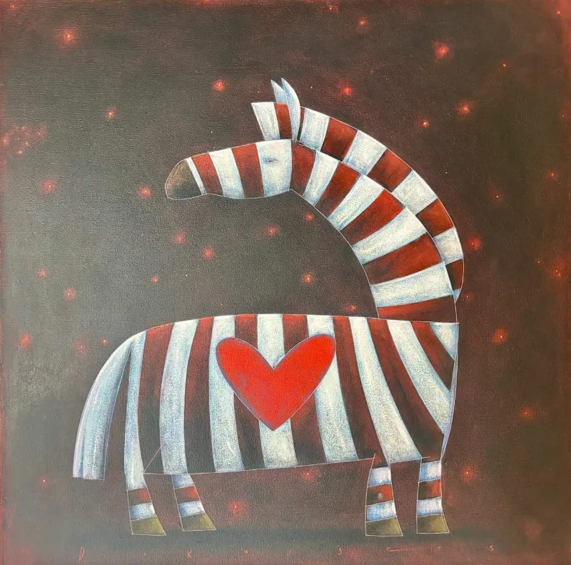 Zebra heart by David Kuijers