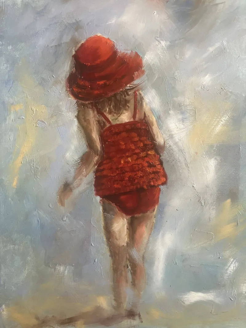 Fun in the Sun Oil Painting by Cornelie Wolff