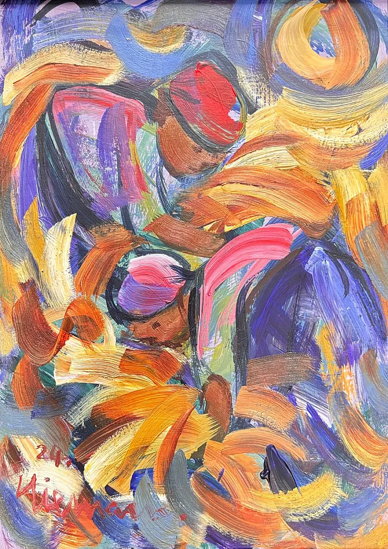 Harvesters by Hennie Niemann Snr 290 x 210mm