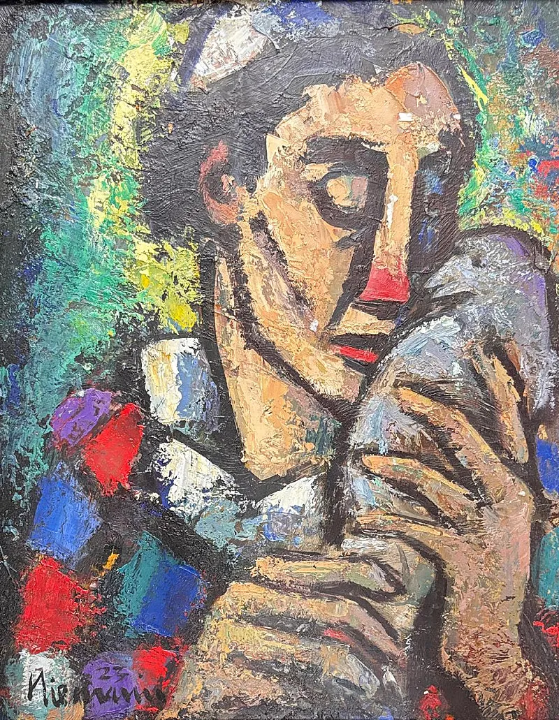 Clown by Hennie Niemann Snr 400 x 320mm