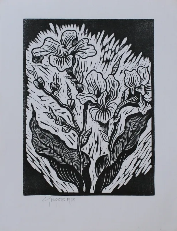 Linocut On Paper (A35198) by Gregoire Boonzaier