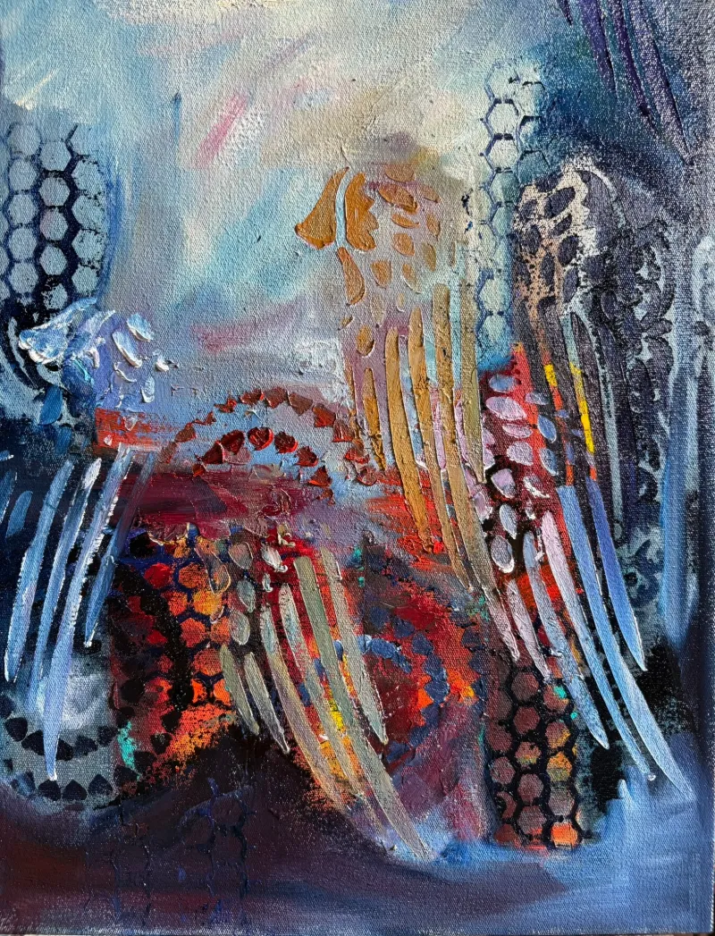 Angel Wings Oil on Canvas by Cornelie Wolff