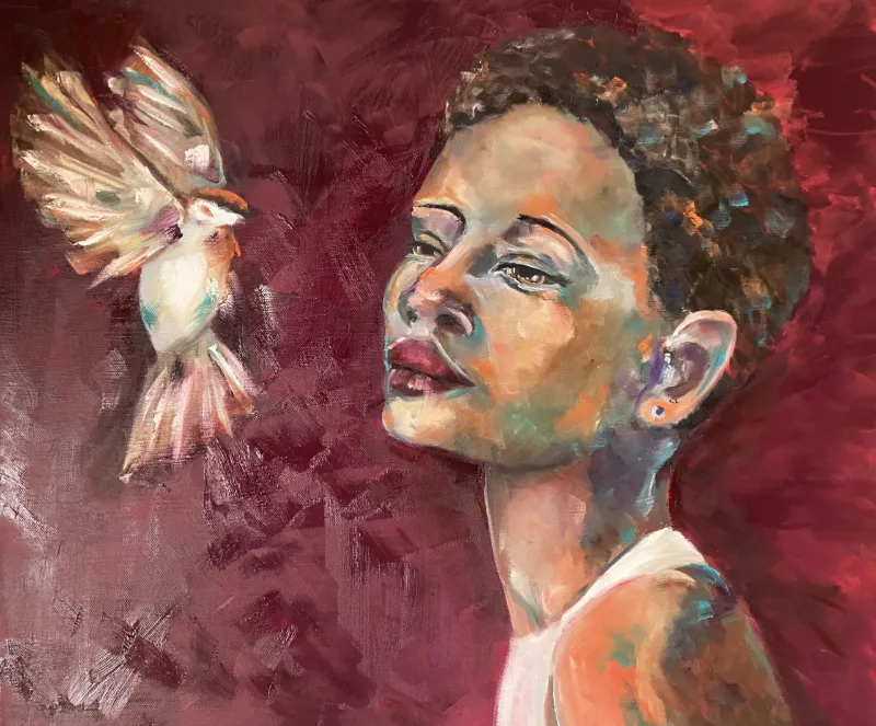 Conversation With Nature Oil Painting by Cornelie Wolff