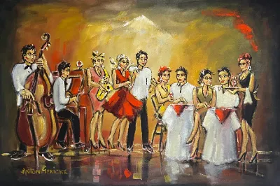 Acrylic Painting Anton Size 90 x 60 cm by Anton Gericke