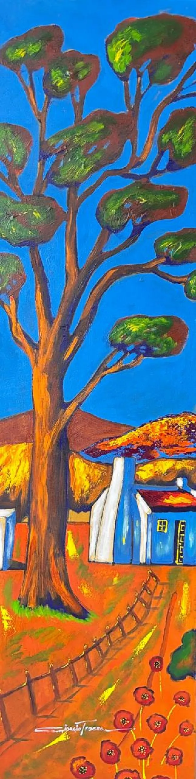 Cottage in a Landscape by Giorgio Trobec 1520 x 400mm