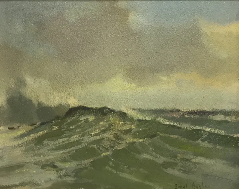 Seascape Oil Errol Boyley Size 460 X 360 mm by Errol Boyley