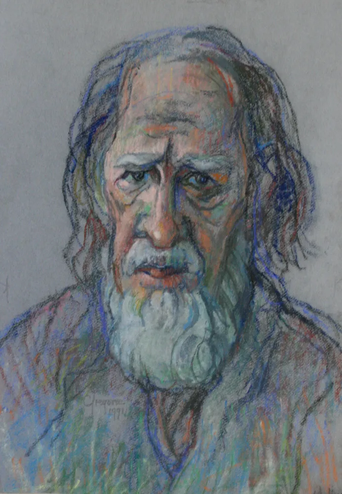 Self Portrait Pastel (A34026) by Gregoire Boonzaier