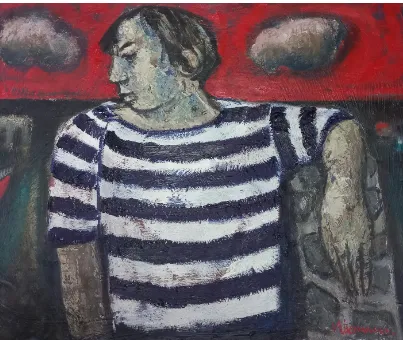 Oil Painting by Hennie Niemann Snr by Hennie Niemann