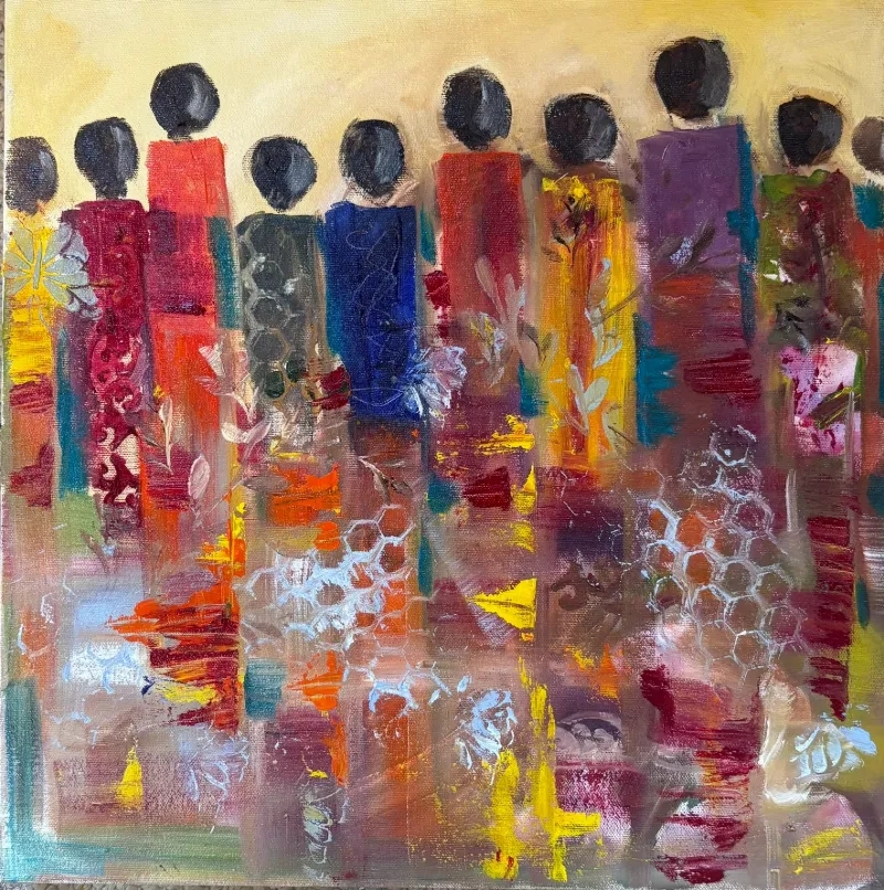 City Original Oil Painting by Cornelie Wolff