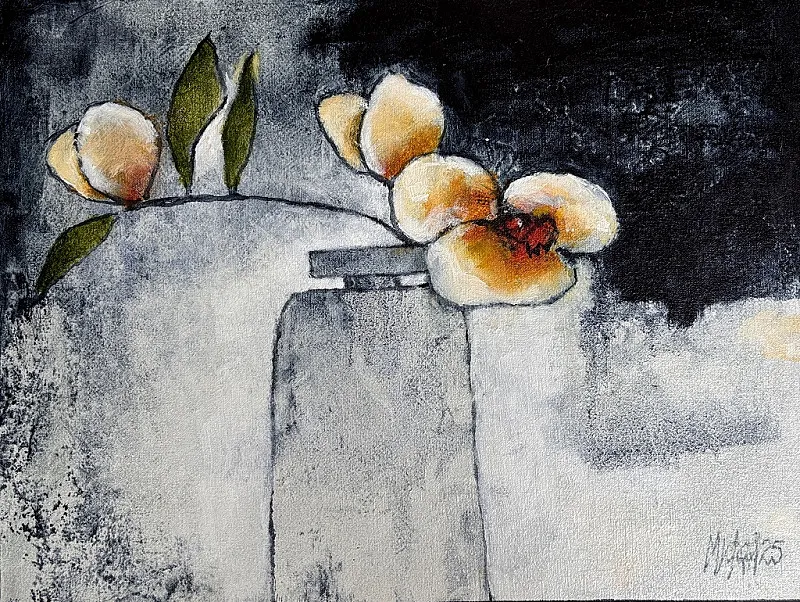 Camelias by Michael Heyns 300 x 400mm