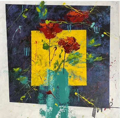 Still Life Acrylic Munro Size 1500 X 1500 mm by Munro