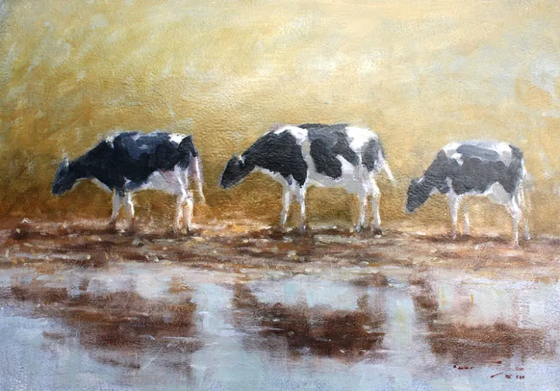 Oil On Board (A30900) by Duggie du Toit