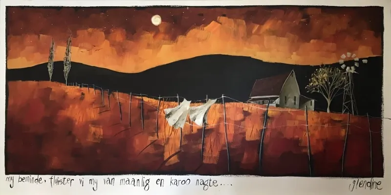 Landscape Acrylic Artwork (A20195) by Glendine