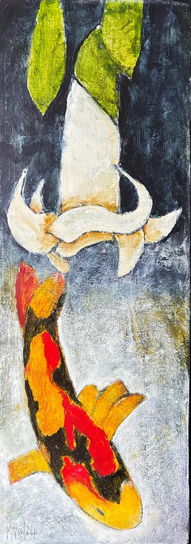 In and at water by Michael Heyns 600 x 220mm