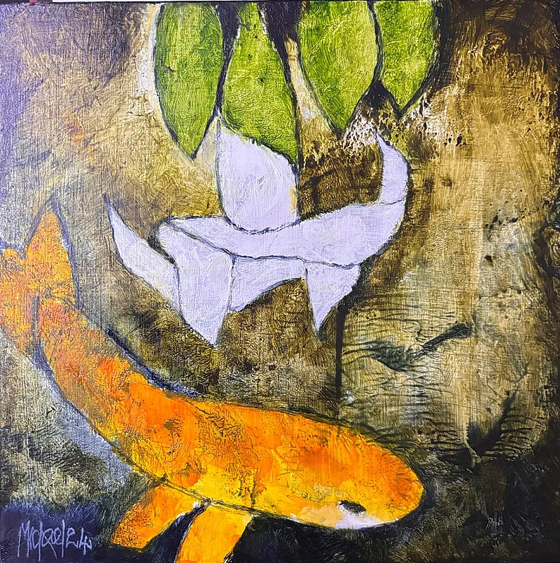 In and at water by Michael Heyns 300 x 300mm