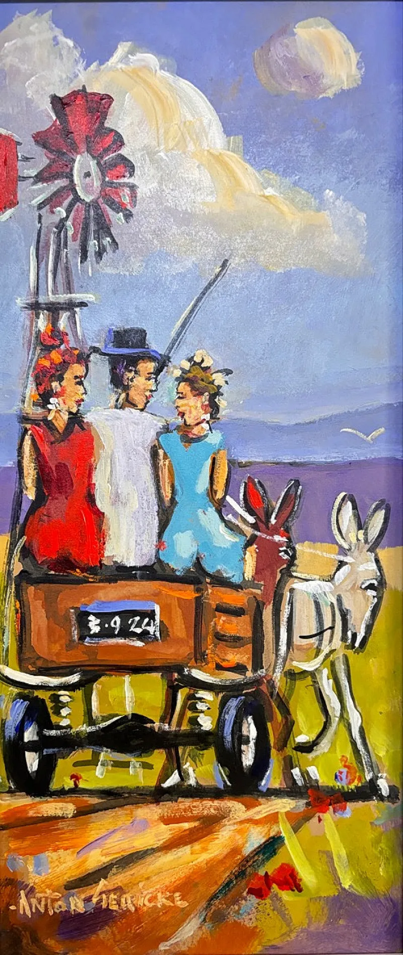 Donkey Going Acrylic by Anton Gericke