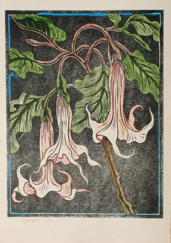 Linocut On Paper (A35362) by Gregoire Boonzaier