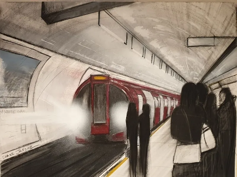 Charcoal and Oil on Fabriano (A37563) by Shane Jardine