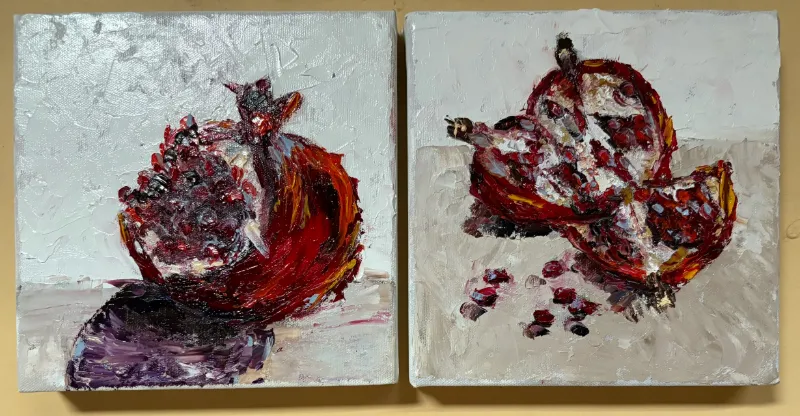 Pomegranates - Oil Paintings by Cornelie Wolff