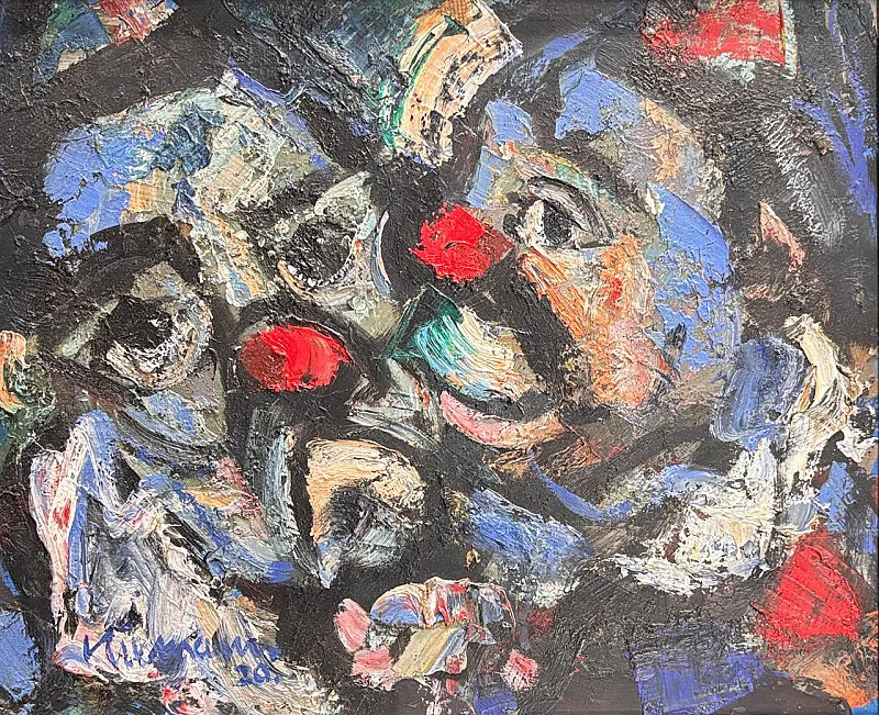 Sad Clowns by Hennie Niemann Snr 295 x 360mm